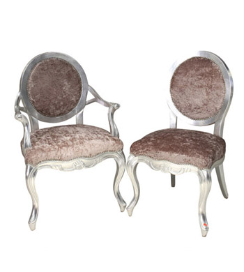 Round Velvet Chair - HC029-001
