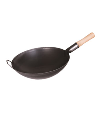 Tubular Wooden Handle Wok