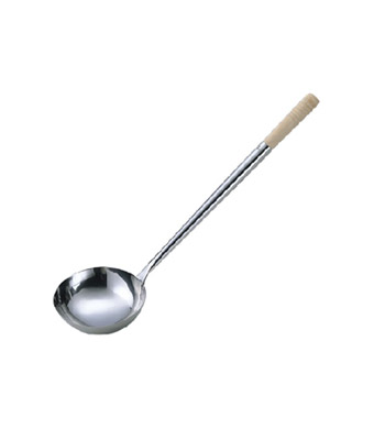 Round Handle Wok Ladle