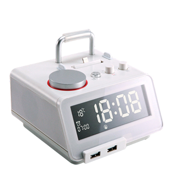 Alarm Clock w/ iphone dock & speaker