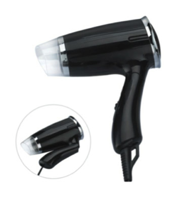 F5 - 1200W - Foldable Hair Dryer Black