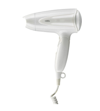 Foldable Hairdryer White 1400W