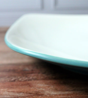 Dinner plate square Biru