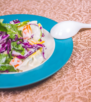 Salad plate rim